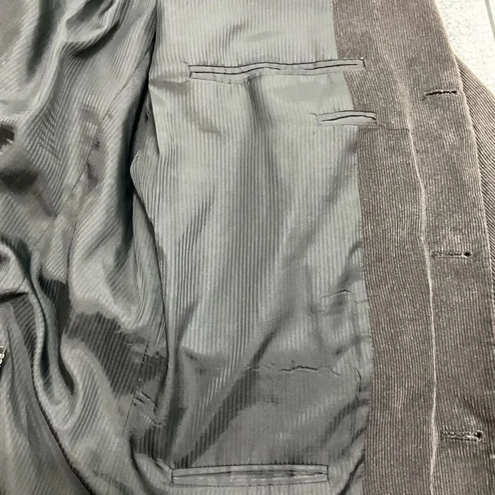 ZAGATO Chocolate Brown Corduroy Blazer